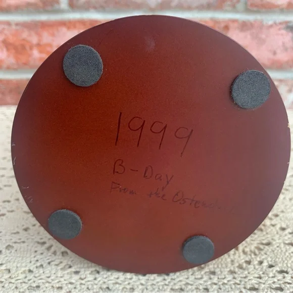 Vintage Dept 56 Mercury Glass Santa Bottle Brush Tree Figurine - Picture 12 of 13